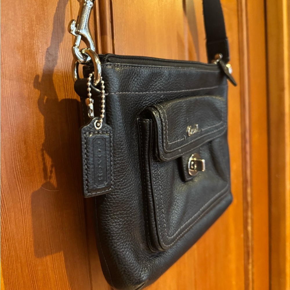 Coach Black Crossbody Bag black leather - Picture 2 of 11
